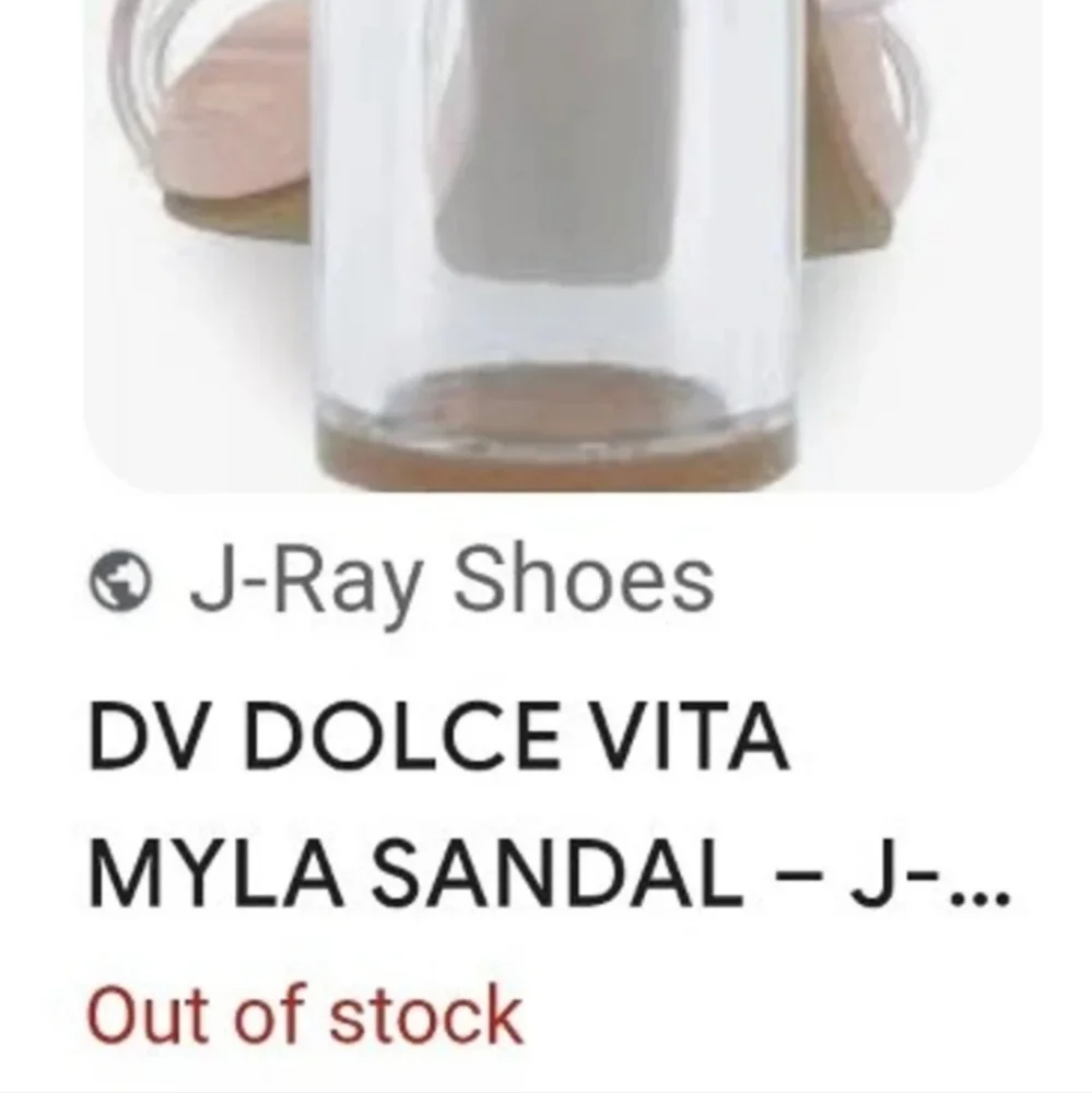 LIKE NEW! Dolce Vita Myla Chunk Heel Sandals - Nude Clear Triple Straps 8M SO